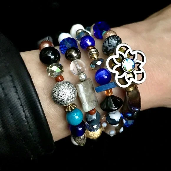 Handmade Bracelet with Vintage and Modern Elements (NB68-10H) - Picture 6 of 8